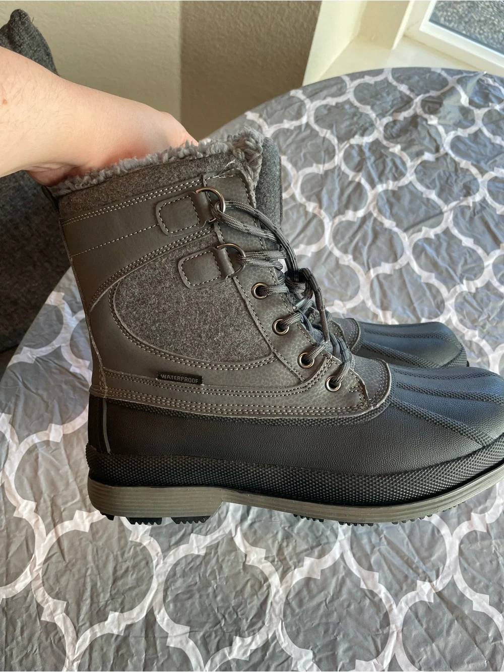 Nortiv8 boots waterproof mens Hiking Outdoor Military Tactical Sz8 Nonslip